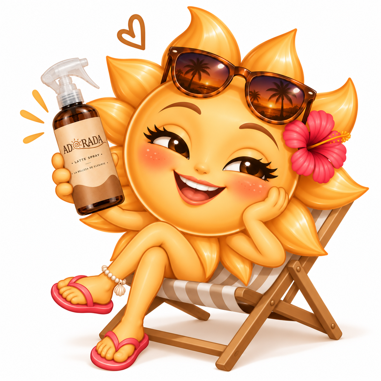 Adoradita, el sol de ADORADA, con Latte Spray